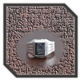 MR00200S-Sterling Silver Haematite Men's Ring.
