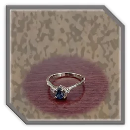 LR00950A-9ct Yellow Gold Sapphire Diamond Ladies Ring.
