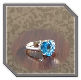 LR01000B-9ct Yellow Gold Topaz Ladies Ring.