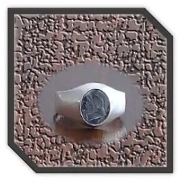 MR00200AC-Sterling Silver Haematite Men's Ring.