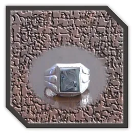 MR00250AX-Sterling Silver Haematite Men's Ring.