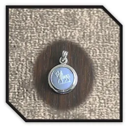 PE00150J-Sterling Silver Wedgwood Pendant.