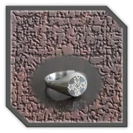 MR00200AD-Sterling Silver Cubic Men's Ring.