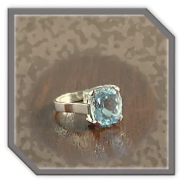 LR01200B-9ct Yellow Gold Topaz Ladies Ring.
