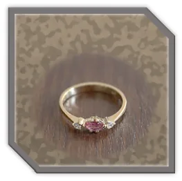 LR02000E-18ct Yellow Gold Diamond Ruby Ladies Ring.