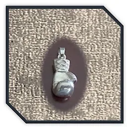 PE00180B-Sterling Silver Boxing Glove Pendant.