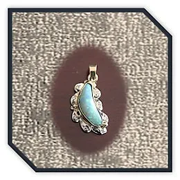 PE01500A-9ct Yellow Gold Diamond Black Shell Opal Pendant.