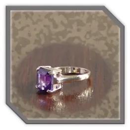 LR00700B-9ct Yellow Gold Amethyst Ladies Ring.