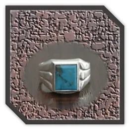 MR00250H-Sterling Silver Turquoise Men's Ring.