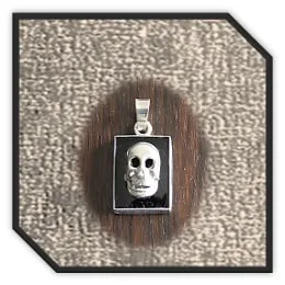 PE00180H-Sterling Silver Onyx Pendant.