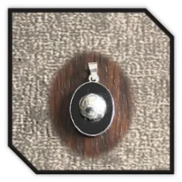 PE00200F-Sterling Silver Onyx Pendant.