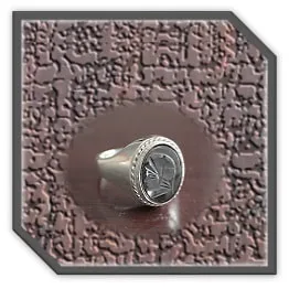 MR00250Y-Sterling Silver Haematite Men's Ring.