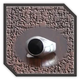 MR00150D-Sterling Silver Plain Onyx Men's Ring.