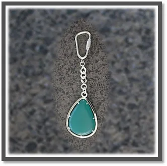 KR00200B-Sterling Silver Agate Key Chain Ring.