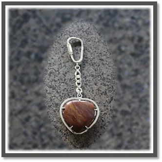 KR00250D-Sterling Silver Agate Key Chain Ring.