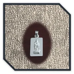 PE00110C-Sterling Silver Aquarius Pendant.