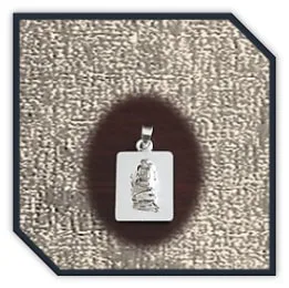PE00120A-Sterling Silver Virgo Pendant.