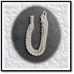 CH00125A-Handmade 515mm Sterling Silver Chain.