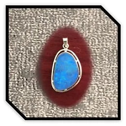 PE02400A-9ct Yellow Gold Opal Pendant.