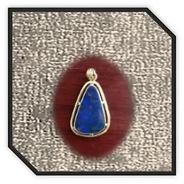PE01200D-9ct Yellow Gold Opal Pendant.