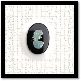 LG00140A-Opal on Onyx Cameo.