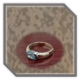 LR01400C-18ct Yellow Gold Topaz Ladies Ring.