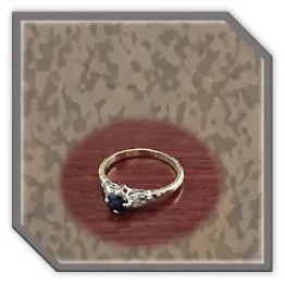 LR01400D-18ct Yellow Gold Sapphire Diamond Ladies Ring.