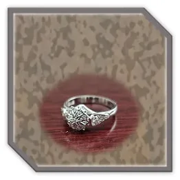 LR01800H-9ct White Gold Diamond Ladies Ring.