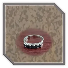 LR00750D-9ct White Gold Sapphire Ladies Eternity Ring.