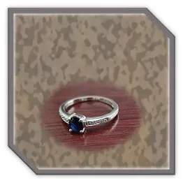 LR00800B-9ct White Gold Sapphire Diamond Ladies Ring.