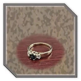 LR00650C-9ct Yellow Gold Sapphire Cubic Ladies Ring.
