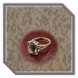 LR00500C-9ct Yellow Gold Smoky Quartz Diamond Ladies Ring.