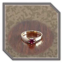 LR01500A-18ct Yellow Gold Ruby Ladies Ring.