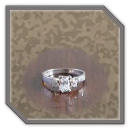 LR00150D-Sterling Silver Cubic Ladies Ring.