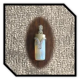 PE06800A-18ct Yellow Gold Opal Diamond Pendant.
