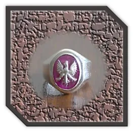 MR00260B-Sterling Silver Synthetic Ruby Men's Ring.