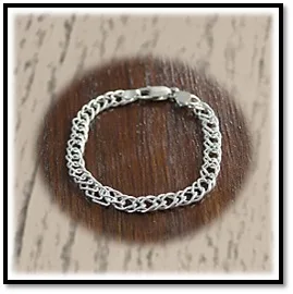 BB00200A-Sterling Silver Chain Bracelet.