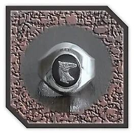 MR00240J-Sterling Silver Onyx Men's Ring.