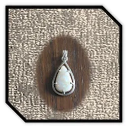 PE00380C-Sterling Silver Opal Pendant.