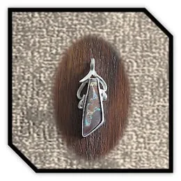 PE00300D-Sterling Silver Boulder Opal Pendant.