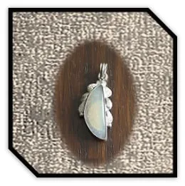 PE00500F-Sterling Silver Opal Pendant.