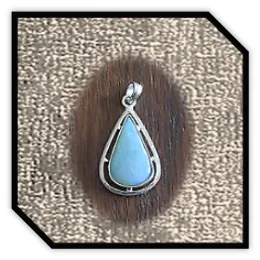 PE00500G-Sterling Silver Opal Pendant.