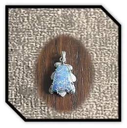 PE00380F-Sterling Silver Opal Pendant.