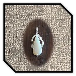 PE00550A-Sterling Silver Opal Pendant.