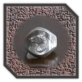 MR00250AQ-Sterling Silver Men's Ring.