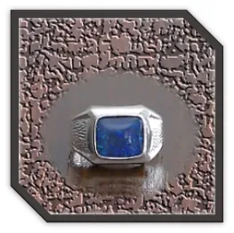 MR00260H-Sterling Silver Opal Men's Ring.