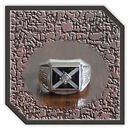 MR00250AO-Sterling Silver Onyx Men's Ring.