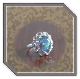 LR00250A-Sterling Silver Opal Ladies Ring.