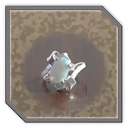 LR00300B-Sterling Silver Opal Ladies Ring.