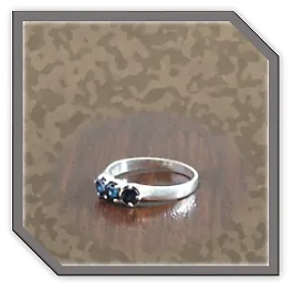 LR00200G-Sterling Silver Sapphire Ladies Ring.
